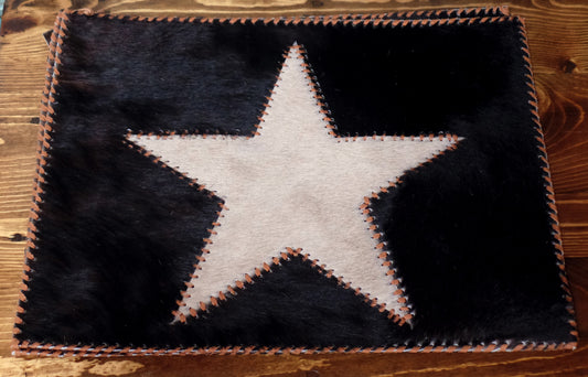 Cowhide Star Placemats Set of 4