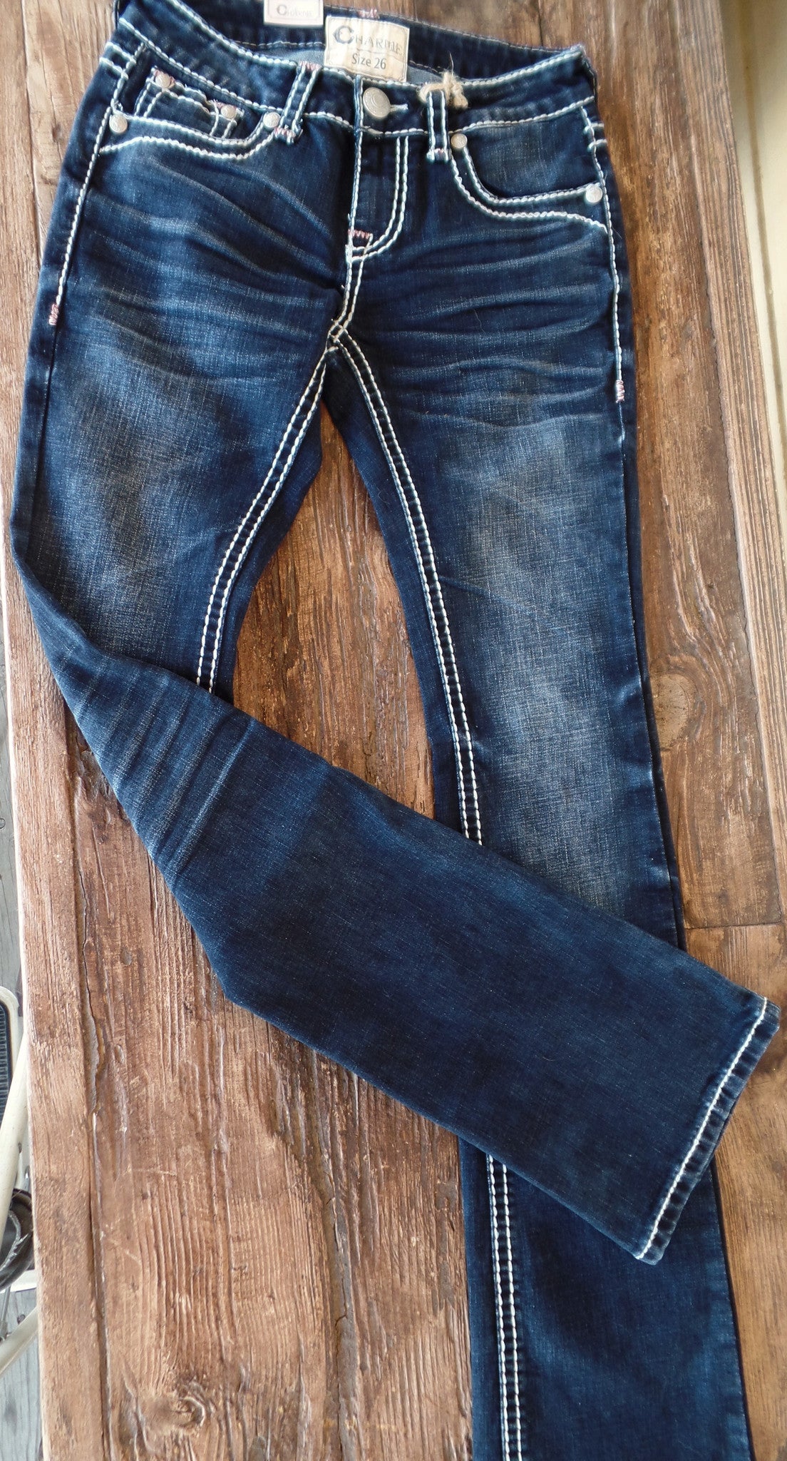 Charme By Grace In LA Dark Wash Boot Cut Jeans