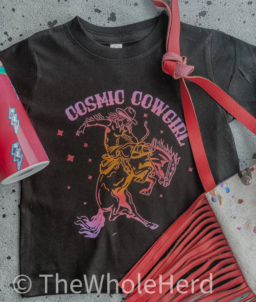 COSMIC COWGIRL KIDS WESTERN GRAPHIC TEE