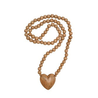 Bead oversized Heart Necklace