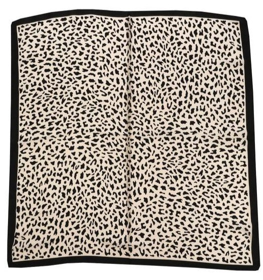 Leopard Print Square Scarf