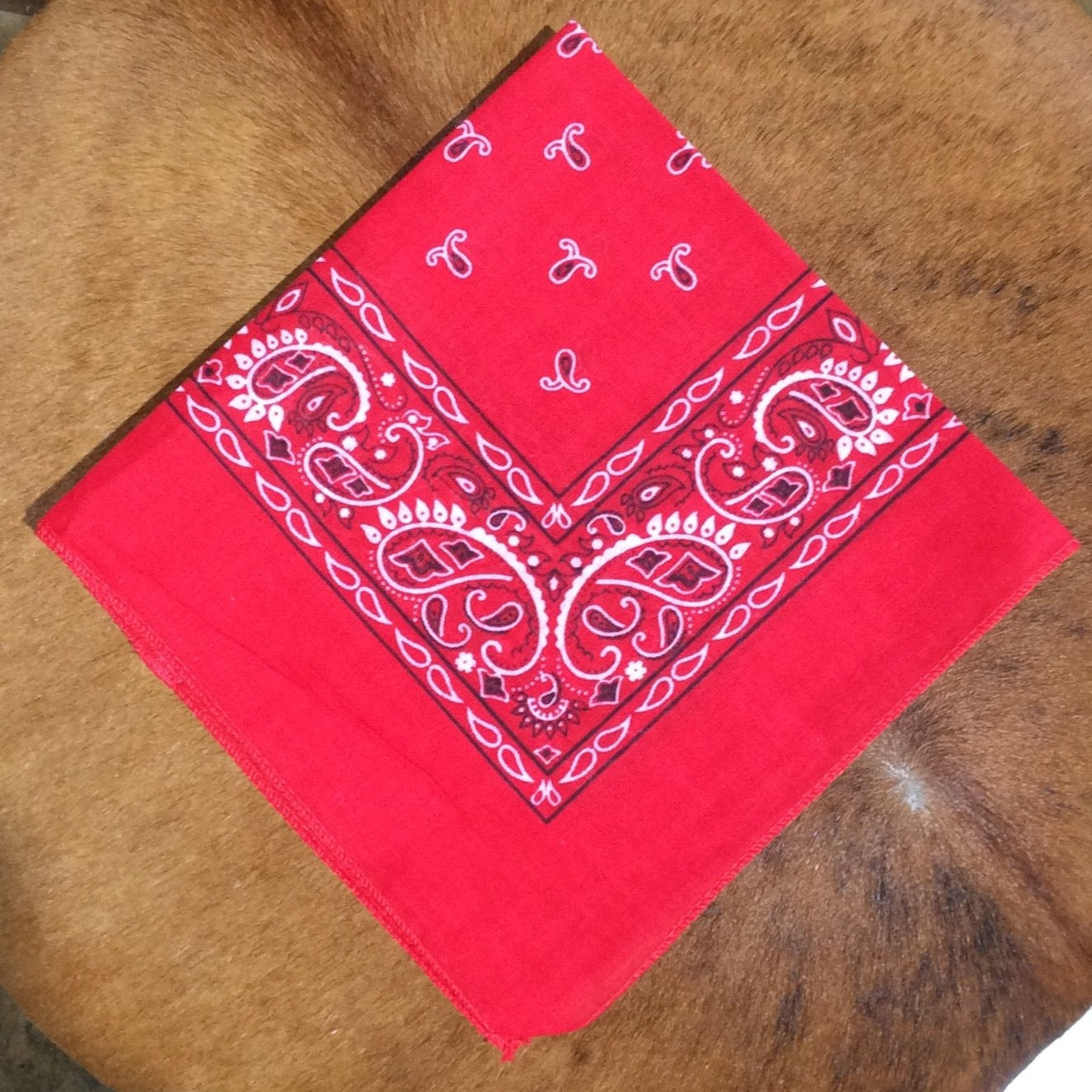 Mini Red Bandana 100% cotton