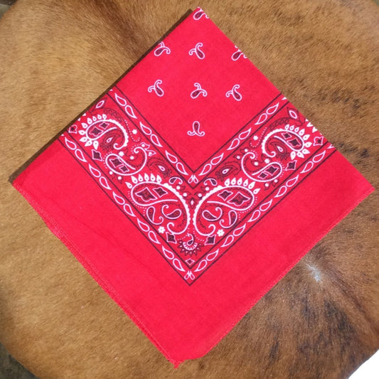 Mini Red Bandana 100% cotton