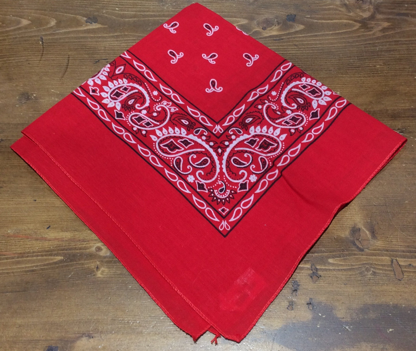 Double sided Red Bandana 100% cotton