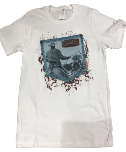 Cowboy Pocket Tee Shirt