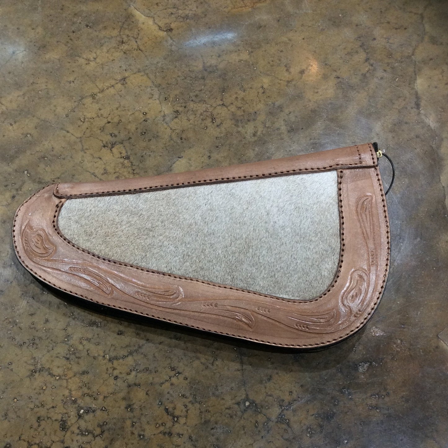 Medium Gun Case-- Cowhide & Leather