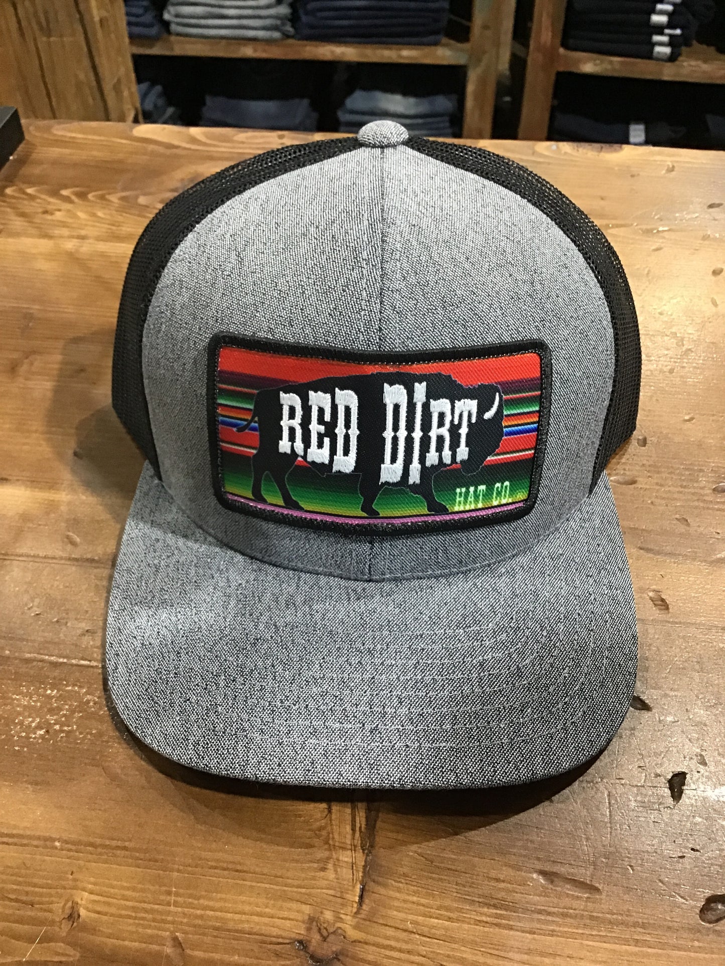 RED DIRT SERAPE BUFFALO HAT in GREY/BLACK