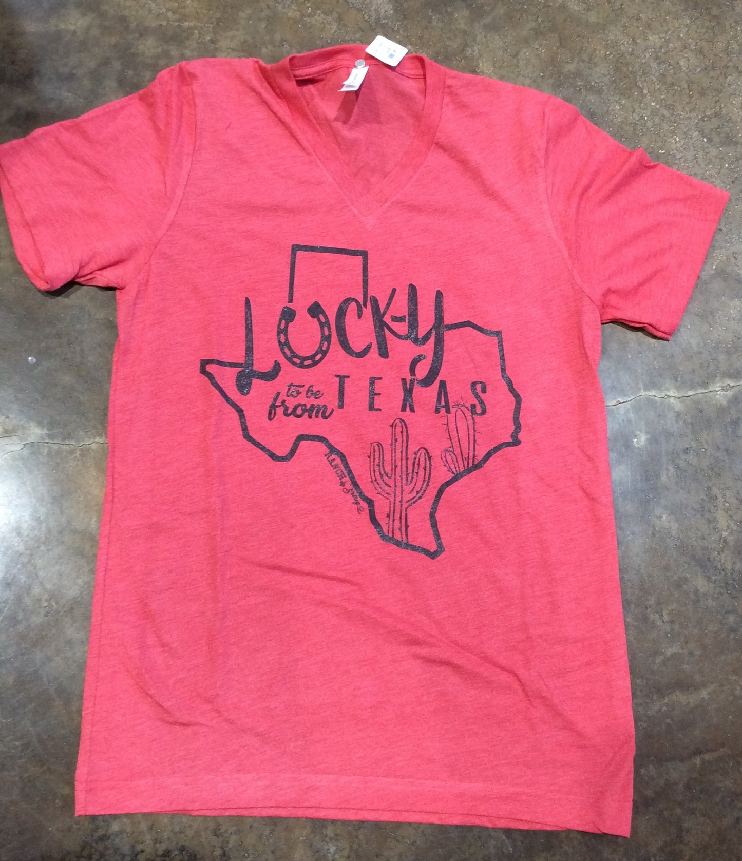Lucky to be from Texas Tee Shirt