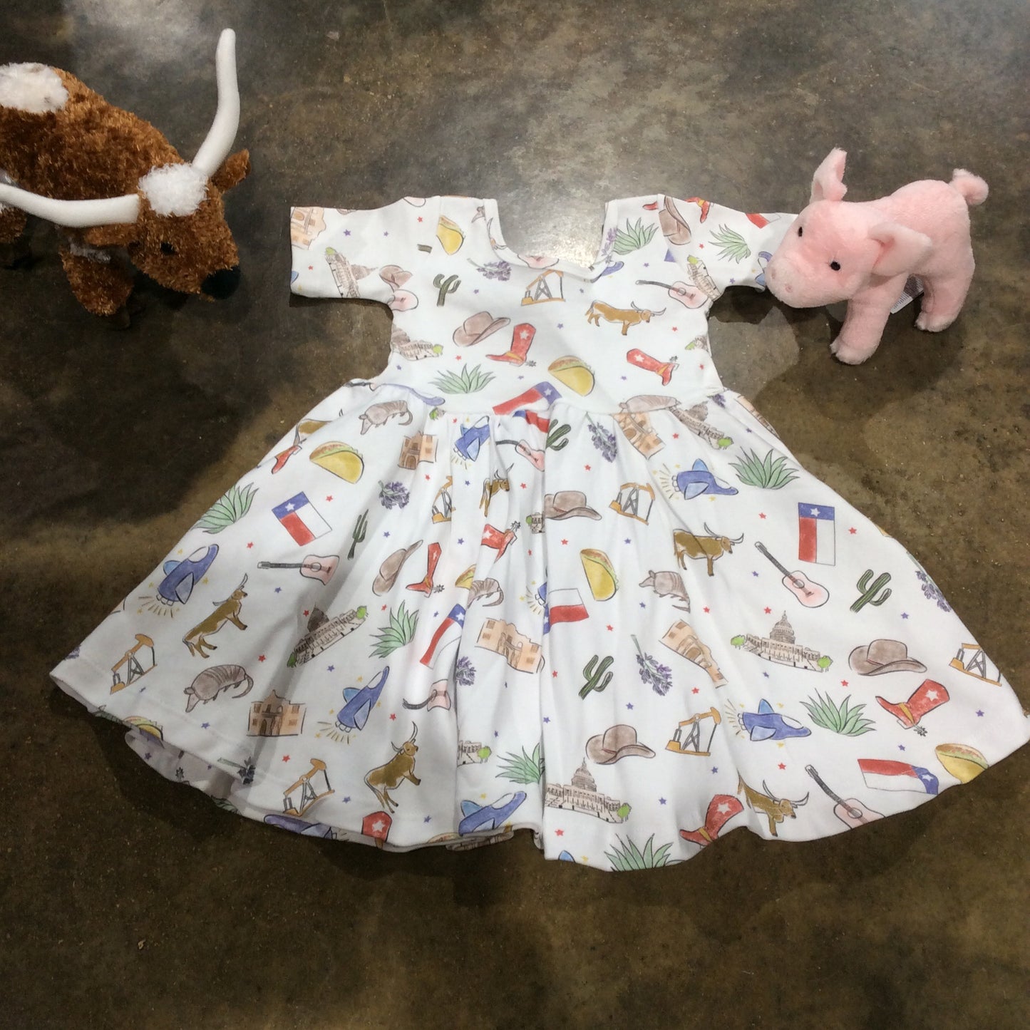 Texas Kids Organic Cotton Twirl Dress