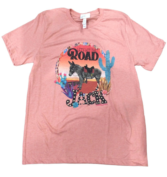 Let's Hit the Road Jack Tee Shirt - Sunset