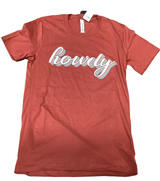 HOWDY RETRO TEE SHIRT