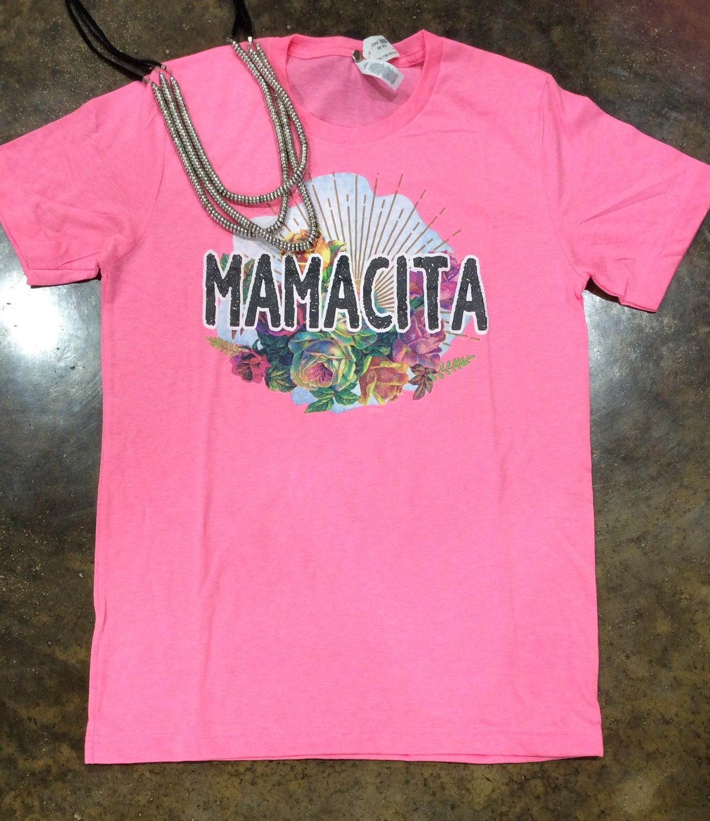 Mamacita in Pink Tee Shirt