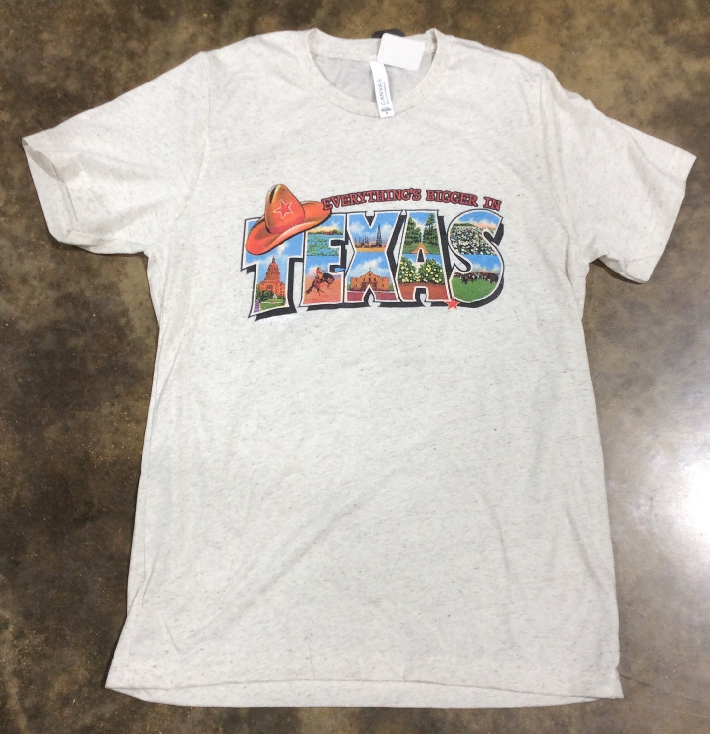 Everything's Bigger in Texas Tee Shirt - OATMEAL