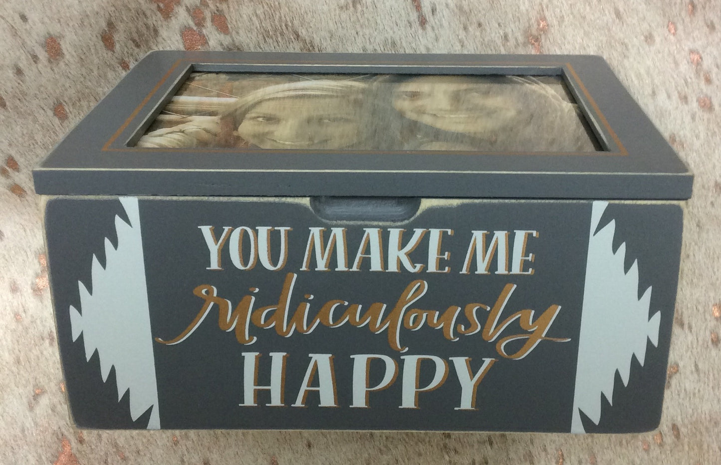 "RIDICULOUSLY HAPPY" PHOTO FRAME BOX