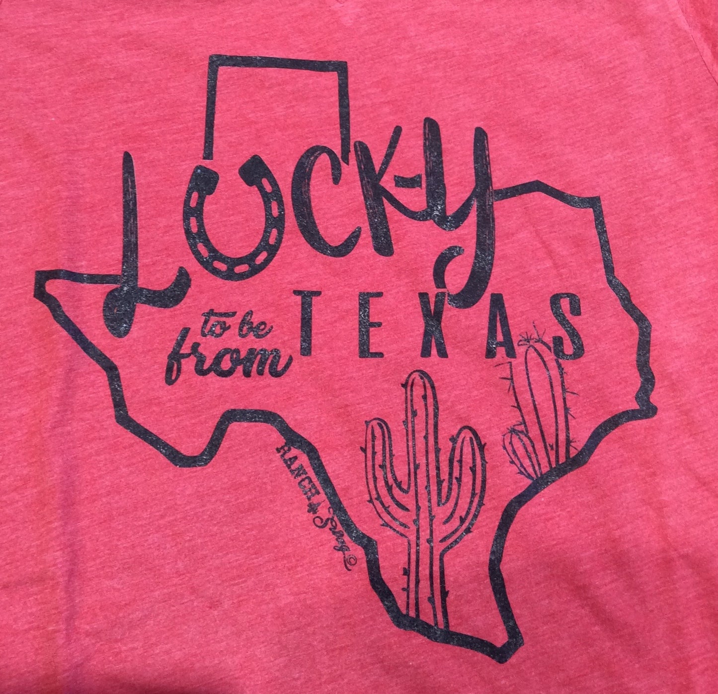 Lucky to be from Texas Tee Shirt
