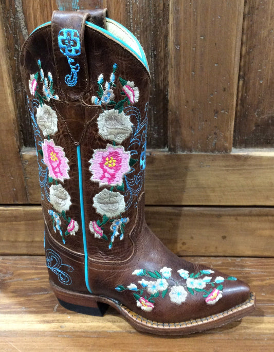MACIE BEAN GIRLS' HONEY BUNCH WESTERN BOOTS - POINTED TOE