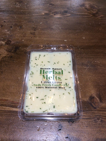 Swan Creek Candle Co Herbal Melts - Snowflakes At Midnight Scented Wax Melts