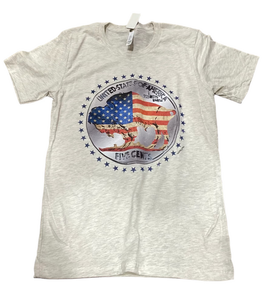 American Buffalo Nickel Tee Shirt