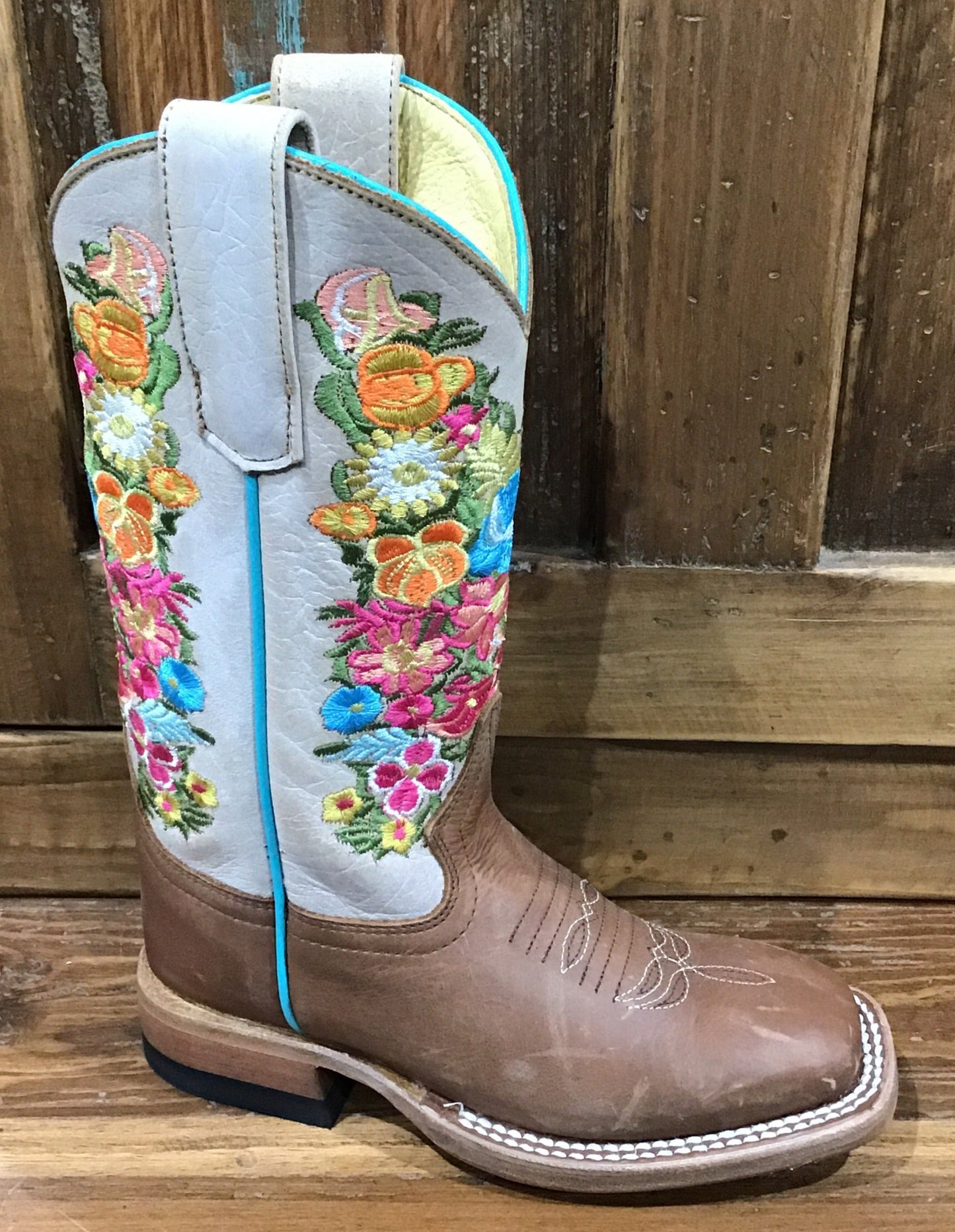 MACIE BEAN GIRL'S FLORAL EMBROIDERY BOOT