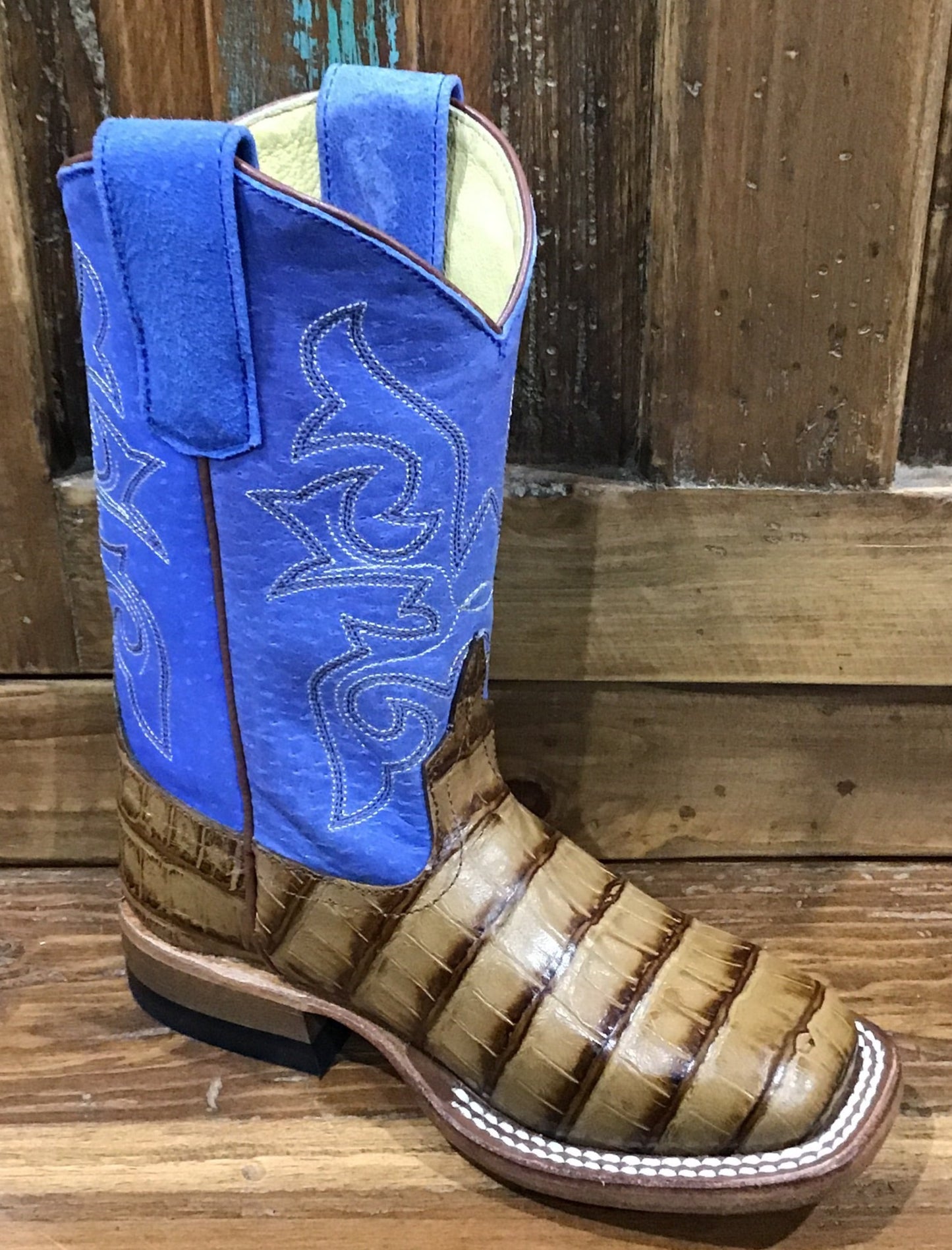 HORSE POWER CAIMAN PRINT BOYS BOOT