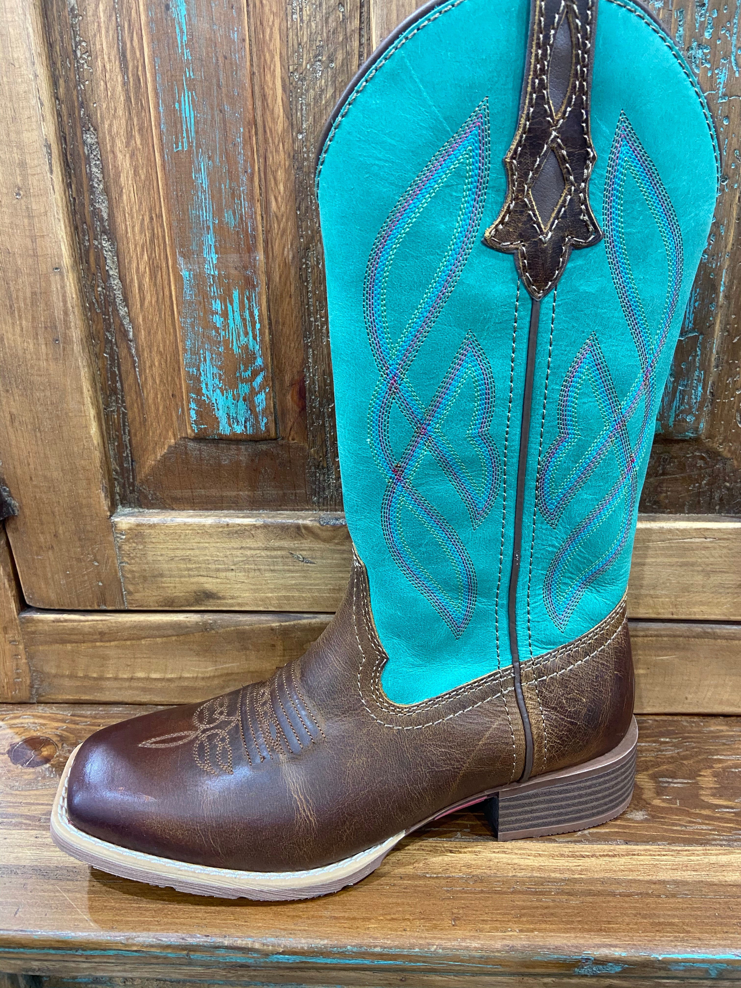 Justin teal boots clearance