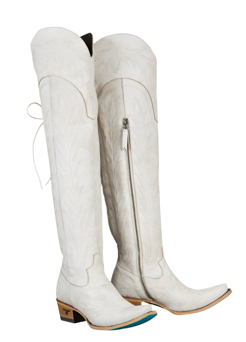 LANE "LEXINGTON" OVER THE KNEE BOOTS in CERAMIC CRACKLE