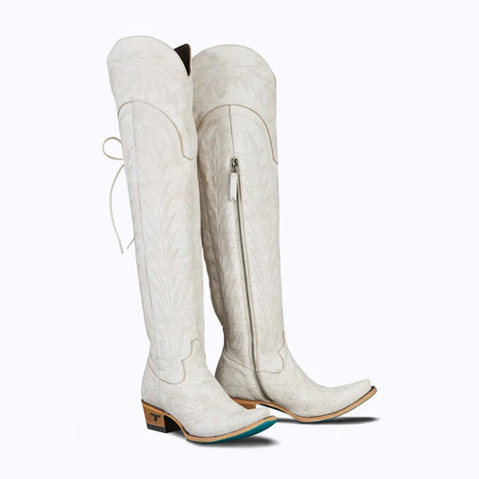 LANE "LEXINGTON" OVER THE KNEE BOOTS in CERAMIC CRACKLE