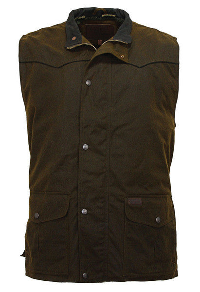 Outback Trading Co. Magnum Oilskin Vest in Bronze