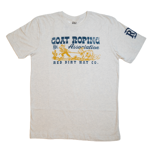 RED DIRT HAT CO GOAT ROPING TEE SHIRT