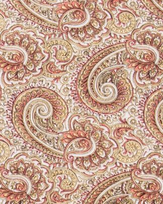 Paisley Brass & Bronze Silk Scarf