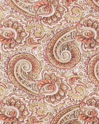 Paisley Brass & Bronze Silk Scarf