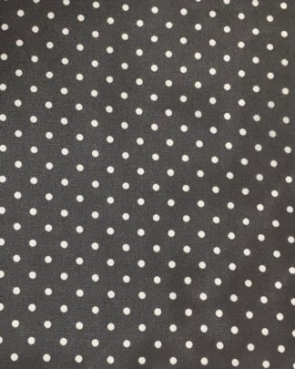 Polka Dots Charcoal Silk Scarf