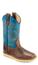 OLD WEST BOY'S BLUE TOP CREPE SOLE BOOT