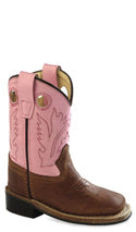 OLD WEST GIRLS TODDLER PINK TOP BOOTS
