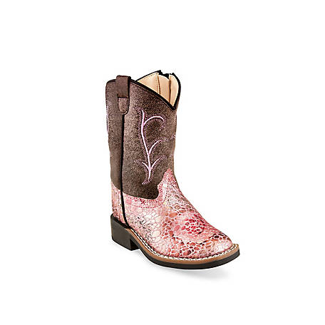 OLD WEST TODDLER GIRLS PINK SPARKLE BOOT